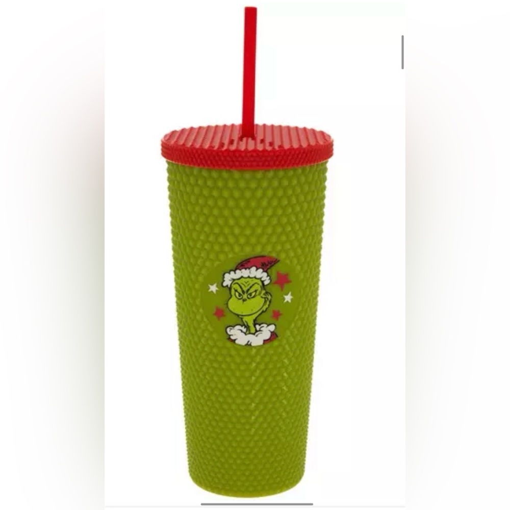 Grinch 24 Tumbler with straw and lid 💚 Dr. Seuss
